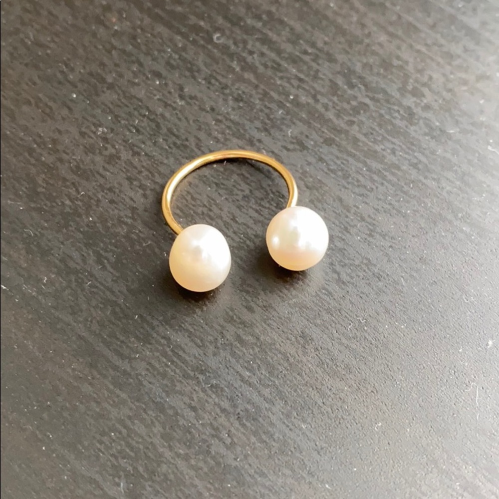 NWOT FRESHWATER PEARL GOLD RING
